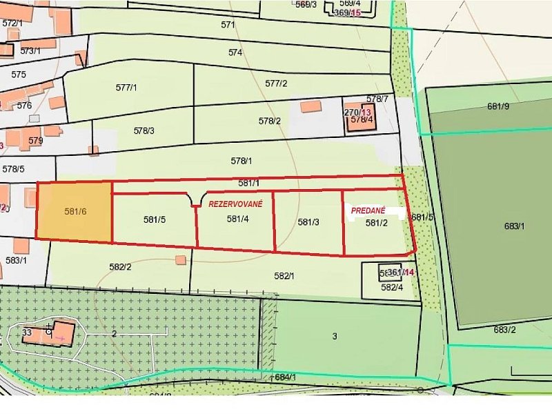 NA PREDAJ posledné 3 PARCELY, obec JAKUBOVANY, okr. SABINOV