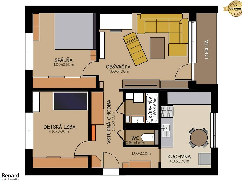 PREDANÉ: Unikátny zrekonštruovaný 3 - izbový byt na predaj v Prešove