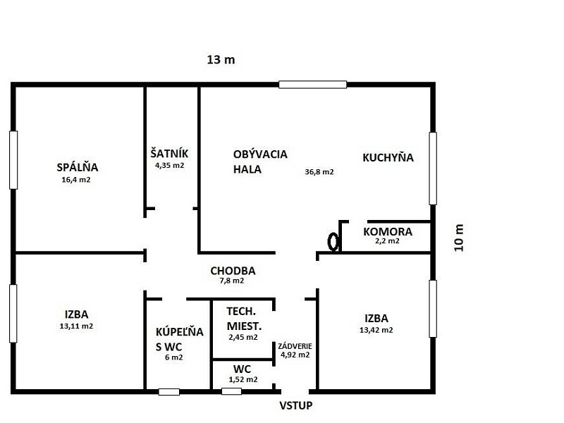 KENDICE-TEHLOVÝ ROD.DOM 137m2, POZEMOK 473 m2, NOVOSTAVBA