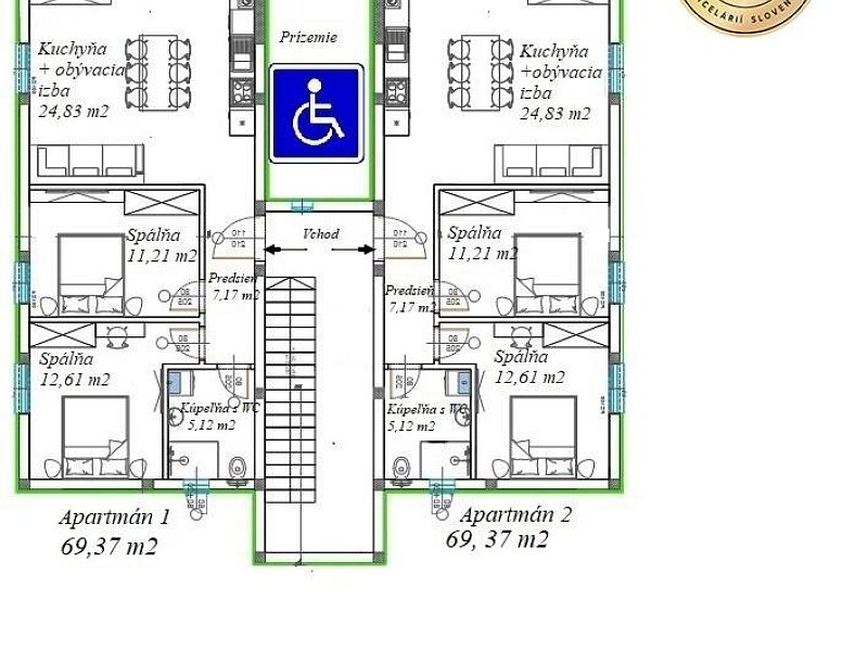 APARTMÁNY PREDAJ, 69 m2, RAŽANAC, CHORVÁTSKO