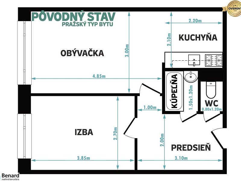 Na predaj obľúbený, pražský typ bytu na Terase