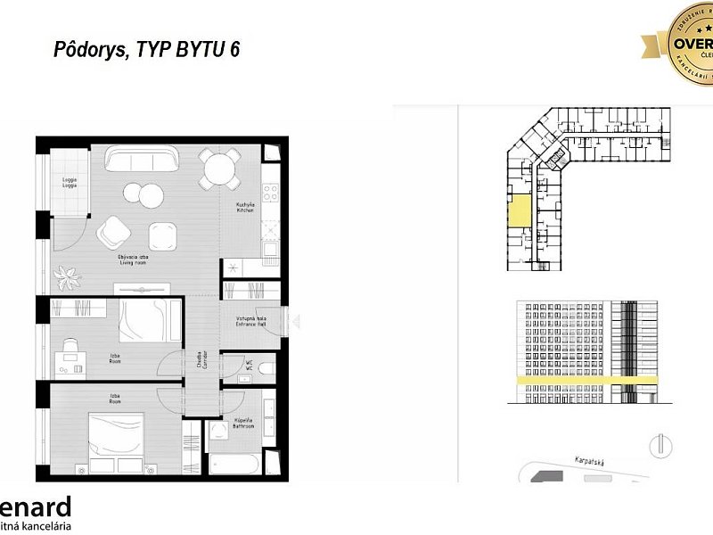 NA PREDAJ POSLEDNÉ 3 IZBOVÉ BYTY, KARPATSKÁ RESIDENCE, POPRAD 