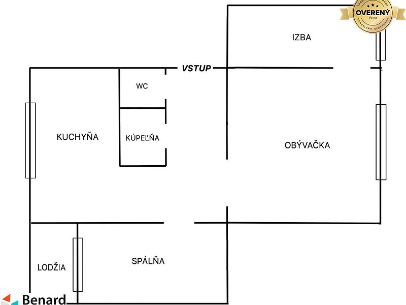 PREDANÝ 3 IZBOVÝ BYT, LODŽIA, 64 m2, PREŠOV, ul. ŠVÁBSKA
