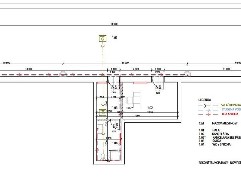 PRENÁJOM SKLAD./VÝROB.PRIESTOR, SABINOV, UL. POD ŠVABĽOVKOU