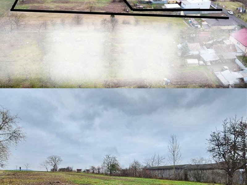 Priestranný stavebný pozemok v obci Kalša, okres Košice-okolie