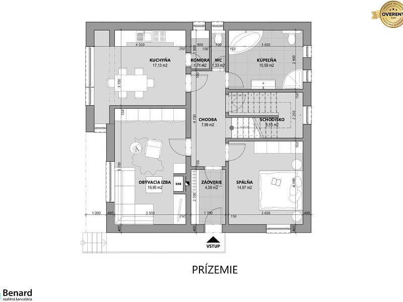 UDRŽIAVANÝ 6 IZBOVÝ RODINNÝ DOM, 1242m2, ÚDOL, 