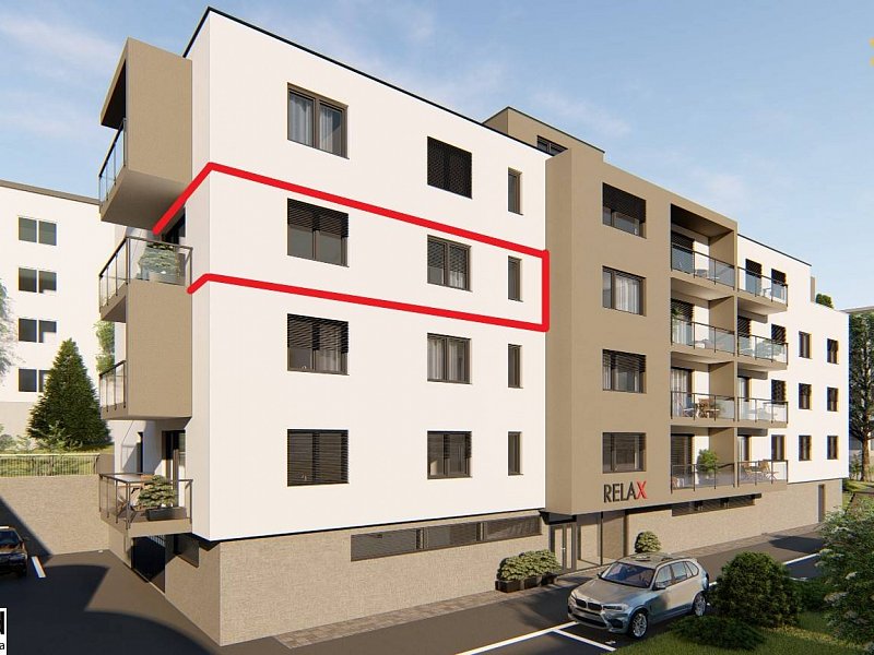 BD – RELAX; 2 IZBOVÝ BYT; 3.NP; 61,34m2;