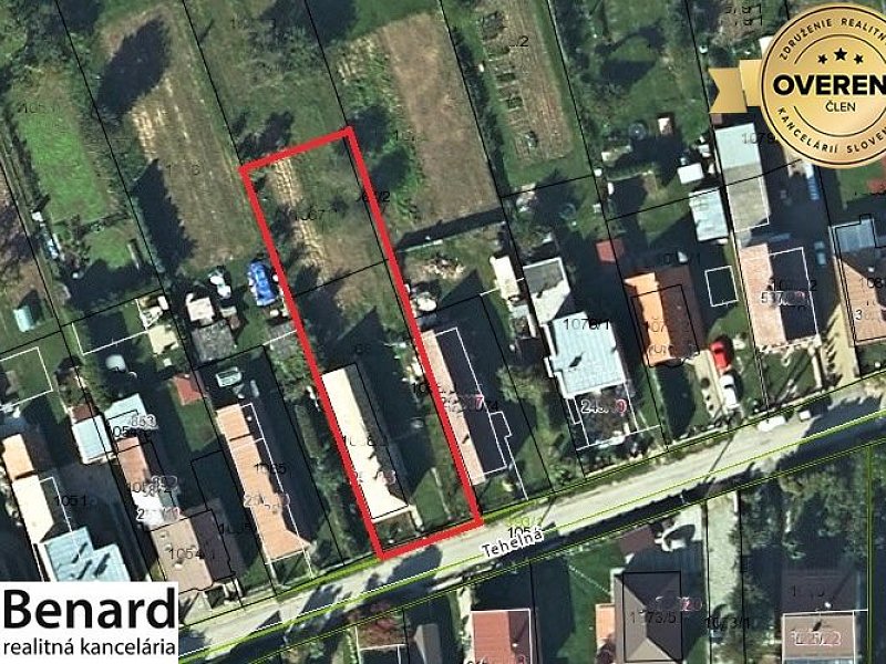 POZEMOK SO STARŠÍM RD, DRIENOV, UL. TEHELNÁ, 981 M2,