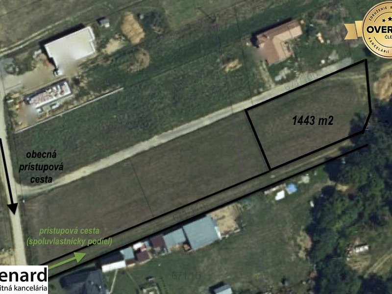 NA PREDAJ STAVEBNÝ POZEMOK, 1443m2, GREGOROVCE