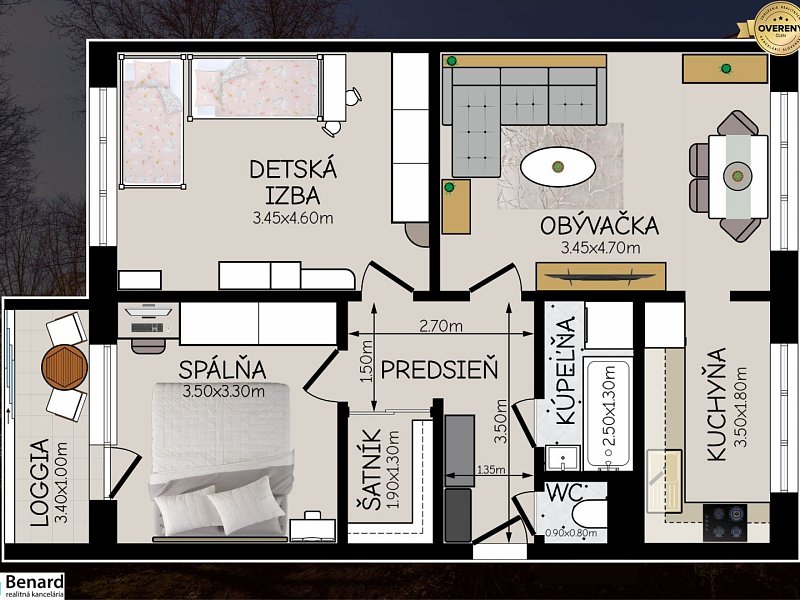 REZERVOVANÉ: Krásny 3-izbový byt po rekonštrukcii na Terase