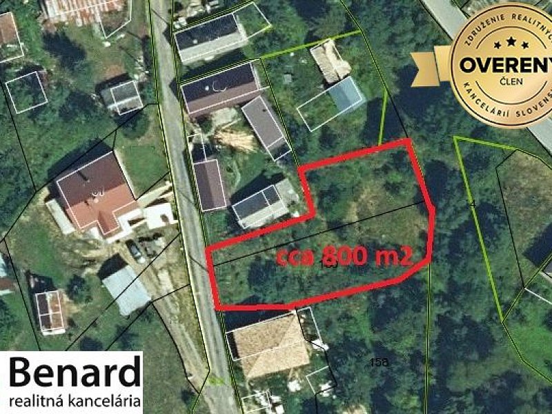 POZEMOK NA PREDAJ- ŠTEFANOVCE, 20 KM OD PREŠOVA, CCA 800 M2,