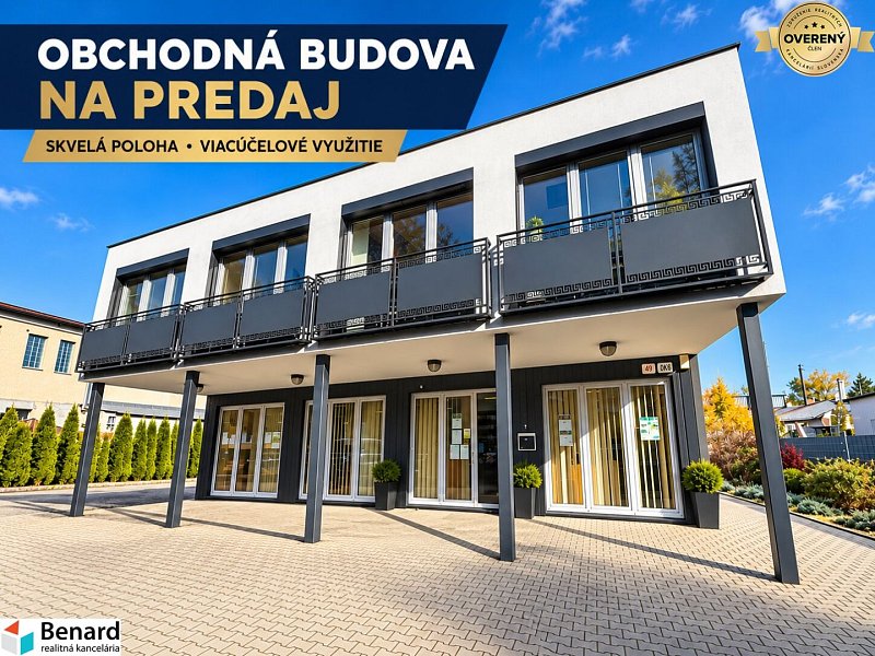 NA PREDAJ MODERNÁ OBCHODNO-ADMINISTRATÍVNA BUDOVA S PARKOVANÍM